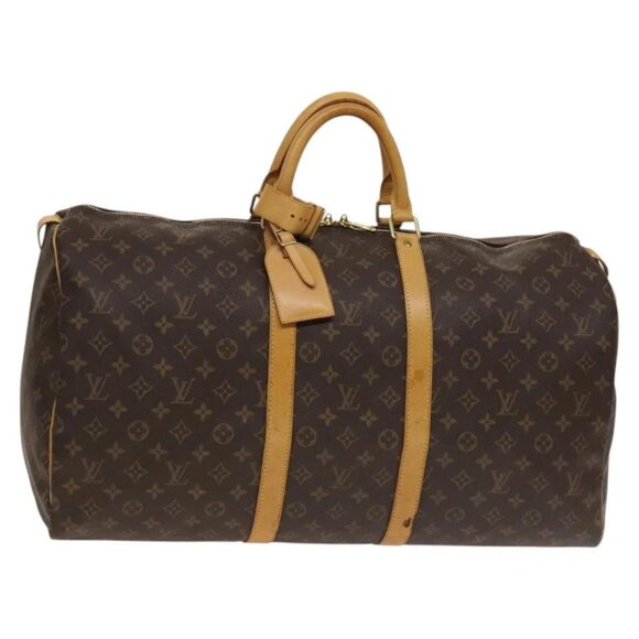 LOUIS VUITTON Monogram Keepall 55 Boston Bag M41424 LV Auth 136782 - Picture 1 of 16